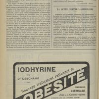 1900 - Page 1892 - Note de thérapeutique / La lutte contre l'alcoolisme