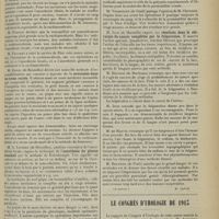 1913 - Page 1905 - XXVIe Congrès de l'association française de chirurgie. Tenu à Paris du 6 au 11 octobre 1913. Questions diverses. Pathologie générale. Anesthésie. Cancer. M. Pauchet : Anesthésie régionale par la méthode Braun / M. Denis : Novocaïne dans les trous sacrés / M. A. Lippens : Anesthésie du plexus brachial / M. Chevassu : Dosage préopératoire de l'urée sanguine pour déceler les urémies latentes / M. Juge : Résultats dans la chirurgie du cancer complétée par la fulguration (A suivre) / Le Congrès d'urologie de 1913. Péricystites. M. Aversenq