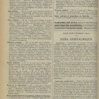 1966 - Page 1958 - Articles originaux des principales publications françaises et étrangères. Journal médical français / Lyon chirurgical / Lyon médical / Paris médical / Pédiatrie pratique / Presse médicale / Revue de la tuberculose / Revue hebdomadaire de laryngologie, otologie et rhinologie / Revue médicale de l'Est / Semaine médicale / Toulouse médical / Union médicale et scientifique du Nord-Est / Notes pour l'internat (oral). Zona ophtalmique