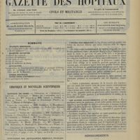 1985 - Page 1977 - Sommaire / Chronique et nouvelles scientifiques. Hôpitaux de Paris / Association des journalistes médicaux français / L'escroc des médecins / Les quatre accouchements d'une chienne / Renseignements