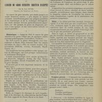 2005 - Page 1997 - Revue générale. Symptômes et diagnostic du cancer du gros intestin (rectum excepté). Par M. Paul Duval... I. Historique / II. Symptômes