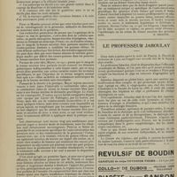 2046 - Page 2038 - Actualités. Les théories nouvelles sur la pathogénie et le traitement de l'auto-intoxication gravidique et des vomissements incoercibles. [M. Delestre] / Le Professeur Jaboulay. [Nécrologie]