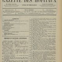 2049 - Page 2041 - Sommaire / Chronique et nouvelles scientifiques. Hôpitaux de Paris / Renseignements