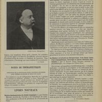 2093 - Page 2085 - Le Professeur J. Grynfeltt... [Nécrologie] / Notes de thérapeutique. Posologie de la digitaline dans l'artério-sclérose avec néphro-sclérose et bruit de galop / Livres nouveaux. Notions fondamentales de chimie organique, par Charles Moureu... / La chaleur et le froid en thérapeutique. L'air chaud, bains d'air atmosphérique, diatermie et autres véhicules thermiques, par le Docteur Henri Dausset... [A. Gaullieur L'Hardy]