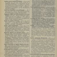 2094 - Page 2086 - Articles originaux des principales publications françaises et étrangères. Académie royale de médecine de Belgique / Annales de dermatologie et de syphiligraphie / Annales des maladies de l'oreille, du larynx, du nez et pharynx / Annales des maladies vénériennes / Annales médico-psychologiques / Archives de médecine et de pharmacie navales / Archives des maladies de l'appareil digestif et de la nutrition / Archives générales de chirurgie / Archives médico-chirurgicales de province / Biologica / Bulletin médical / Bulletin médical de l'Algérie / Bulletin général de thérapeutique / Centralblatt für innere Medizin / Clinique / Deutsche medizinische Wochenschrift / Gazette hebdomadaire des sciences médicales de Bordeaux / Medizinische Blätter