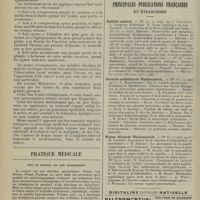 2126 - Page 2118 - Revue générale. Des kystes du sein. Par M. P. Alglave... Traitement des kystes du sein / Pratique médicale. Sur le coryza et son traitement / Articles originaux des principales publications françaises et étrangères. Bulletin médical / Deutsche medizinische Wochenschrift / Wiener klinische Wochenschrift