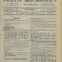 2177 - Page 2169 - Sommaire / Chronique et nouvelles scientifiques. Hôpitaux de Paris / Hôpitaux de Province / Faculté de médecine de Paris / Guerre / Distinctions honorifiques / La diminution des naissances en Allemagne