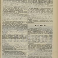 2243 - Page 2235 - Chronique et nouvelles scientifiques. La réintégration des soeurs dans les Hôpitaux de Paris / Société de pathologie comparée / La protection du soldat de vingt ans / L'épidaure artistique et littéraire / Le coeur de Rachel / Empis