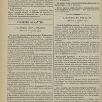 2250 - Page 2242 - Quelques données nouvelles sur la diathèse urique de l'influence de certains aliments sur la solubilisation de l'acide urique. D'après les travaux du Docteur M. Hinhede ; par M. Alfred Gottschalk / Sociétés savantes. Académie des sciences. (Séance du 1er décembre 1913). Une nouvelle réaction d'électrodiagnostic. L'espacement des secousses de fermeture. M. E.-J. Hirtz / Influence des émanations radioactives sur la végétation. MM. Stoklasa et V. Zdobnicky / Académie de médecine. (Séance du 9 décembre 1913). Un cas de dipylidium caninum. M. Blanchard / Ostéomyélite mycosique. M. Reynier / Ictère chronique par rétention d'origine syphilitique. M. Castaigne / La loi sur la vaccination est-elle appliquée? M. Camus
