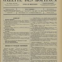 2273 - Page 2265 - Sommaire / Chronique et nouvelles scientifiques. Hôpitaux de Paris / Hôpitaux de Province / Écoles de médecine