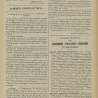 2301 - Page 2293 - Jurisprudence. Médecin et accidents du travail. [R.-Marcel Petit] / Intérêts professionnels. A propos d'un acte récent de la commission scolaire. [E. de Massary] / Articles originaux des principales publications françaises et étrangères. Deutsche medizinische Wochenschrift / Münchener medizinische Wochenschrift