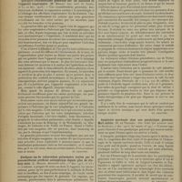 0038 - Page 28 - Analyses. Médecine. Quelques considérations générales sur les maladies de l'appareil respiratoire. (M. Brelet. Gaz. méd. de Nantes...) [St. Chauvet] / Quelques cas de tuberculose pulmonaire traités par le pneumothorax artificiel antiseptique depuis plus de dix-huit mois. (L. Billon. Marseille méd...) [St. Chauvet] / Intoxication aiguë par le café. (Sterne. Revue médicale de l'Est...) [St. Chauvet] / Apoplexie surrénale chez une paralytique générale. Mort subite. (M. de Teyssieu. Gaz. hebd. des sciences méd. de Bordeaux...) [St. Chauvet] / Réaction de Weinberg très positive et éosinophilie (pleurale) sans kyste hydatique au cours d'un cancer gastrohépatique. (Lesieur, Rocher et Aigrot. Lyon méd...) [St. Chauvet]