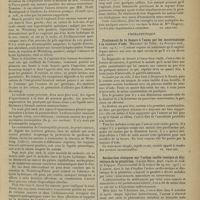 0039 - Page 29 - Analyses. Médecine. Réaction de Weinberg très positive et éosinophilie (pleurale) sans kyste hydatique au cours d'un cancer gastrohépatique. (Lesieur, Rocher et Aigrot. Lyon méd...) [St. Chauvet] / Gynécologie. Un cas de grossesses intra et extra-utérines combinées. (Weiss et Sencert. Revue méd. de l'Est...) [St. Chauvet] / Thérapeutique. Traitement de la fissure à l'anus par les cautérisations à la teinture d'iode. (Maschat... La Province méd...) [St. Chauvet] / Recherches cliniques sur l'action cardio-tonique et diurétique de la pituitrine. (Lucien Béco. Acad. royale de méd. de Belgique...) [St. Chauvet]