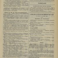 0109 - Page 99 - Nouvelles. Le prix d'un « appendice » / IVe Congrès des praticiens / Société de psychothérapie d'hypnologie et de psychologie / Chemins de fer de Paris-Lyon-Méditerranée / Formulaire. Trachéo-bronchite (rhume ordinaire) / Actes de la Faculté de médecine de Paris du 26 au 31 janvier 1914. Examens de doctorat / Thèses / Avis