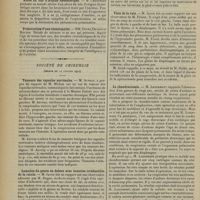0134 - Page 124 - Sociétés savantes. Société médicale des hôpitaux. (Séance du 14 janvier 1914). Ossification généralisée des artères. M. Florand / Abcès du foie d'origine dysentérique. M. Chauffard / Présentation d'une cénestopathe. MM. Dupré, Devaux et Heuyer / Société de chirurgie. (Séance du 14 janvier 1914). Tumeurs des capsules surrénales. M. Auvray, à propos du rapport de M. Michon / Luxation du genou en dehors avec luxation irréductible de la rotule. M. Jacob, sur une observation adressée par M. Dugué... / Plaie de la rate. M. Jacob, sur une observation de M. Friant / La chondrectomie. M. Lenormant