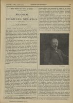 [Éloge de Charles Nélaton] - Gazette des hôpitaux civils et militaires (Lancette française)