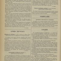 0184 - Page 174 - Analyses. Thérapeutique. Injections sous-cutanées et intramusculaires de mélubrine. (Kurt-Riedel. Münch. med. Woch...) [L. Gayard] / Livres nouveaux. Eléments de radiologie, par le Docteur E.-Albert Weil... [G. Legros] / Les préjugés en médecine mentale, par le Docteur André Vallet. [P. Camus] / Précis de radiologie pratique, par le Docteurs André Lomon et Camille Hahn. [G. Legros] / Formulaire. Entérites chroniques et diarrhées / Congrès. XIVe Congrès français de médecine. À Bruxelles, du mercredi 30 septembre au samedi 3 octobre 1914