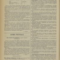 0216 - Page 206 - Formulaire. Sur la teinture d'iode inaltérable / Livres nouveaux. Aide-mémoire de psychiatrie, par le Docteur G. Dicorato. [P. Camus] / Cours et conférences. Les médications nouvelles basées sur les recherches modernes de pathogénie et de physiologie pathologique (Clinique médicale de Saint-Antoine, Professeur : M. A. Chauffard) / Amphithéâtre d'anatomie des hôpitaux (M. Pierre Sebileau...)