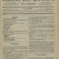 0235 - Page 225 - Sommaire / Nouvelles. Hôpitaux de Paris / Facultés de médecine / Renseignements