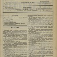 0251 - Page 241 - Sommaire / Nouvelles. Hôpitaux de Paris / Médaille des épidémies / Renseignements
