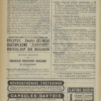 0280 - Page 270 - Livres nouveaux. Précis d'Anatomie pathologique, par MM. Hermann et Morel. [L. Alquier] / Articles originaux des principales publications françaises et étrangères. Annales médico-psychologiques / Archives d'électricité médicale, expérimentales et cliniques / Archives de médecine des enfants / Archives urologiques de la clinique de Necker / Bulletin général de thérapeutique / Bulletin médical / Gazette hebdomadaire des sciences médicales de Bordeaux