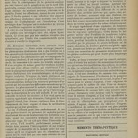 0291 - Page 281 - Sémiologie de la douleur oculaire ; par M. V. Morax... / Memento thérapeutique. Bronchite grippale