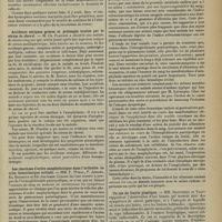 0293 - Page 283 - Sociétés savantes. Société médicale des hôpitaux. (Séance du 6 février 1914). Varices congénitales du membre supérieur avec dystrophies osseuses. MM. Pierre Lereboullet et Louis Petit / Accidents sériques graves et prolongés traités par le sérum de cheval. M. Ch. Flandin / Les réactions d'ordre anaphylactique dans l'urticaire. La crise hémoclasique initiale. MM. F. Widal, P. Abrami, Et. Brissaud et Ed. Joltrain / Un cas de linitis plastique. MM. Babonneix et Vigot / La crise nitritoïde et l'apoplexie séreuse du salvarsan sont empêchées et guéries par l'adrénaline. M. Milian