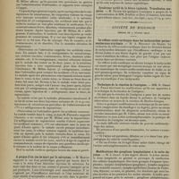 0294 - Page 284 - Sociétés savantes. Société médicale des hôpitaux. (Séance du 6 février 1914). La crise nitritoïde et l'apoplexie séreuse du salvarsan sont empêchées et guéries par l'adrénaline. M. Milian / A propos d'un cas de mort par le salvarsan. M. Martin / Syndrome tardif de la fièvre typhoïde. Transfusion sanguine. M. Hayem, à propos de la communication de MM. Braillon et Brax... / Société de biologie. (Séance du 7 février 1914). Le réflexe oculo-cardiaque dans les tachycardies permanentes sans arythmie M. A. Mougeot... / Technique de la réaction de l'antigène. MM. R. Debré et J. Paraf / Modifications des ganglions lymphatiques à la suite du jeûne. M. J. Jolly