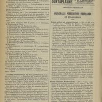 0360 - Page 350 - Congrès. Ve Congrès de physiothérapie des médecins de langue française (diagnostic et traitement par les agents physiques). - Congrès se tiendra à Paris, à l'Ecole de médecine, les 14, 15 et 16 avril 1914 / Congrès international de thalassothérapie (Cannes, 15 avril 1914) / Articles originaux des principales publications françaises et étrangères. Boston medical and surgical Journal / Policlinico / Wiener klinische Wochenschrift