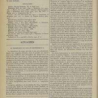0400 - Page 392 - Un cas de hernie inguino-superficielle ; par le Docteur F. Casagli... / Actualités. La transfusion du sang en obstétrique. [M. Delestre]