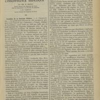 0461 - Page 453 - Revue générale. Les procédés actuels d'étude de l'insuffisance hépatique ; par MM. M. Brulé..., et H. Garban... III. Troubles de la fonction biliaire