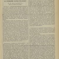 0477 - Page 469 - Clinique médicale. Études sur la pathologie de l'ulcus. IV. Le syndrome ulcéro-pylorique ; par M. Albert Mathieu...
