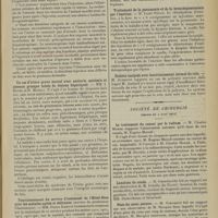 0499 - Page 491 - Sociétés savantes. Société médicale des hôpitaux. (Séance du 6 mars 1914). Asystolie à répétition consécutive à la dilatation aiguë primitive du coeur chez l'enfant. MM. H. Méry, H. Salin et O. Wilbert / Recherches expérimentales sur la mort attribuée au salvarsan. MM. Morel et Mouriquand / Un cas d'ictère grave mortel avec azoturie, azotémie et absence presque totale de lésions hépatiques. MM. I. Bruhl et R. Moreau / Fonctionnement du service d'isolement de l'Hôtel-Dieu pour les malades agités et délirants (service du Professeur Chantemesse). MM. Pierre Kahn et Cambessédès / Traitement de la pneumonie et de la bronchopneumonie par l'émétine. M. Louis Rénon / Diabète insipide avec fonctionnement normal du rein. M. Aubertin / Société de chirurgie. (Séance du 4 mars 1914). Le traitement du cancer par le radium. M. Charles Monod, sur l'observation de M. Eugène Monod / Luxation du coude. M. Ombrédanne, sur une observation de M. Dehelly... / Plaie du coeur, suture. M. Schwartz, sur une observation de M. Mocquot