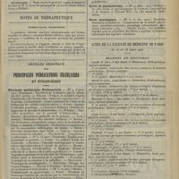 0507 - Page 499 - Nouvelles. Internat de la maison départementale de la Seine / Nécrologie / Notes de thérapeutique. Tuberculose pulmonaire / Articles originaux des principales publications françaises et étrangères. Münchener medizinische Wochenschrift / Revue de psychiatrie et de psychologie expérimentale / Revue de psychothérapie / Revue neurologique / Actes de la Faculté de médecine de Paris du 23 au 28 mars 1914. Examens de doctorat