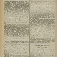 0512 - Page 508 - Sociétés savantes. Société de chirurgie. (Séance du 11 mars 1914). Fracture par enfoncement de la voûte du crâne. M. Picqué, sur une observation de M. Duguet... / Exclusion du pylore pour lésions bénignes de l'estomac. M. Gosset, en son nom et au nom de M. Enriquez / Société de biologie. (Séance du 6 mars 1914). Recherche des anticorps surrénaux au cours de l'insuffisance rénale. MM. Sézary et Borel