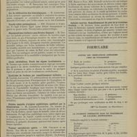 0527 - Page 523 - Sociétés savantes. Société de neurologie. (Séance du 5 mars 1914). Anémie pernicieuse et sclérose combinée. M. Chatelin / Trophoedème unilatéral. M. Chatelin, du trophoedème décrit par M. Meige / Sur la rééducation des hémiplégiques. M. Jarkowski / Pseudo-tabes postangineux. MM. Déjerine et Jumentié / Hémisyndrome bulbaire sans Brown-Séquard. M. Thomas / Abcès cérébelleux. Etude des signes localisateurs. M. Thomas / Syndrome de Jackson par ramollissement bulbaire. M. Laignel-Lavastine / Diabète insipide d'origine syphilitique amélioré par le néosalvarsan. M. Laignel-Lavastine / Tumeur extradurale opérée. MM. Chatelin et de Martel / Poliomyélite aiguë de l'enfance à topographie radiculaire. MM. Regnard et Mouzon / Sur la localisation des compressions médullaires. MM. Marie et Foix. MM. Babinski et Jarkowski / Aphasie motrice. Ramollissement du pied de la troisième frontale. M. Dufour / Formulaire. Contre les végétations adénoïdes chez le nourrisson (Mlle le Scornet. Le Nourrisson) / La fuchsine phéniquée dans le traitement de l'eczéma impétigineux (Montpellier méd., 14 déc. 1913, n° 50, p. 565)