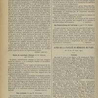 0530 - Page 526 - Livres nouveaux. Le traitement de la syphilis en clientèle, l'indispensable en syphiligraphie, par H. Gougerot. [Stephen Chauvet] / Précis de coprologie clinique (2e édition), par Gautier. [Stephen Chauvet] / Ren juvenum, par H. Politzer. [A. Lemierre] / Die Untersuchung der Luftwege, par P. H. Gerber. [A. Lemierre] / Actes de la Faculté de médecine de Paris du 23 au 28 mars 1914. Thèses