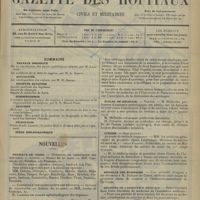 0565 - Page 561 - Sommaire / Nouvelles. Hôpitaux de Paris / Faculté de médecine de Paris / Faculté de médecine de Paris / Écoles de médecine / Guerre / Médaille des épidémies / Médecins de l'Assistance médicale