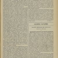 0673 - Page 669 - Actualités. Le mariage des syphilitiques. [M. Brelet] / Sociétés savantes. Société médicale des Hôpitaux. (Séance du 3 avril 1914). Syringomyélie consécutive à une infection périphérique. MM. Georges Guillain et Jean Dubois