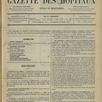 0685 - Page 689 - Sommaire / Nouvelles. Hôpitaux de Paris / Distinctions honorifiques / Les médecins vérificateurs et le secret professionnel / Banquet annuel de l'internat en médecine / Laboratoire de pathologie externe