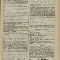 0783 - Page 787 - Cours et conférences. Hôpital Boucicaut (Service de M. le Professeur Letulle) / Amphithéâtre d'anatomie des Hôpitaux (M. Pierre Sebileau...) / Actes de la Faculté de médecine de Paris. Examens de doctorat / Thèses
