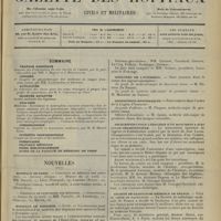 0797 - Page 801 - Sommaire / Nouvelles. Hôpitaux de Paris / Hôpitaux de Province / Concours de l'internat de Saint-Lazare / Ministère de l'intérieur / Distinctions honorifiques / Souscription pour l'érection d'un monument à Just Lucas-Championnière / Société de radiologie médicale de France
