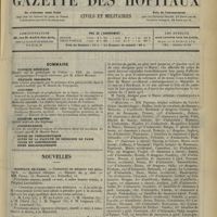 0893 - Page 897 - Sommaire / Nouvelles. Hôpitaux de Paris / Guerre