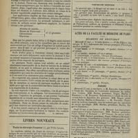 0954 - Page 958 - Pratique médicale. Traitement de la colique hépatique (Topiques et analgésiques) / Livres nouveaux. Traité de chirurgie d'urgence, par Félix Lejars. [P. Chastenet de Géry] / Note de thérapeutique. Pneumonie grippale / Actes de la Faculté de médecine de Paris. Examens de doctorat / Thèses