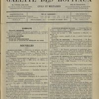 0957 - Page 961 - Sommaire / Nouvelles. Hôpitaux de Paris / Hôpitaux de Province / Faculté de médecine de Paris / Facultés de médecine / Concours de médecins de l'Assistance médicale à domicile / Distinctions honorifiques / La réfrigération dans les hôpitaux de Paris