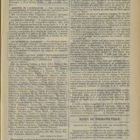 0975 - Page 979 - Nouvelles. Congrès des praticiens / Ministère de l'agriculture / Société de l'internat / Les médecins au parlement (Echo médical du Nord) / Nécrologie / Chemins de fer de Paris-Lyon-Méditerranée / Installation électrothérapique complète et portative due à un ingénieur espagnol / Notes de thérapeutique. Posologie de la digitaline dans les palpitations et la tachycardie