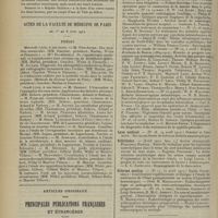 0986 - Page 990 - Formulaire. Entérites chroniques et diarrhées / Actes de la Faculté de médecine de Paris du 1er au 6 juin 1914. Thèses / Articles originaux des principales publications françaises et étrangères. Archives des maladies de l'appareil digestif et de la nutrition / Boston medical and surgical Journal / Lyon médical / Policlinico / Riforma medica