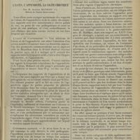 1025 - Page 1029 - Clinique médicale. Études sur la pathologie de l'ulcus. IX. L'ulcus, l'appendicite, la colite chronique ; par M. Albert Mathieu...