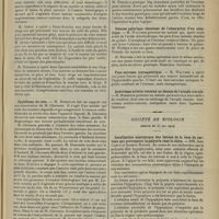 1049 - Page 1053 - Sociétés savantes. Société de chirurgie. (Séance du 4 juin 1914). Tumeur du voile du palais. M. Lejars, sur une observation de M. Moreau... / Syphilome du rein. M. Demoulin, sur une observation de M. Chevassu / Luxations congénitales de la hanche. M. Broca / Traitement chirurgical de l'ulcère gastrique. M. Témoin... d'accord avec M. Pauchet / Sténose pylorique résultant de l'absorption d'un caustique. M. Walther / Fuso sarcome juxtagastrique. M. Walther / Anévrisme artério-veineux au-dessus de l'arcade crurale. M. Morestin / Société de biologie. (Séance du 30 mai 1914). Localisation anatomique des lésions de la base du cerveau qui provoquent la polyurie chez le chien. MM. Jean Camus et Gustave Roussy