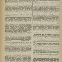 1064 - Page 1068 - Analyses. Médecine. Vaccinations antigonococciques. (Maublant. La Province méd...) / Quelques remarques sur la vaccinothérapie antigonococcique. (A. Blumenthal. La Presse méd. belge...) [Stephen Chauvet] / Le vaccin antigonococcique de Nicolle et Blaizot. (G. Chaurand. Th. de Montpellier..., in Province méd.). [Stephen Chauvet] / Sérothérapie et vaccinothérapie du rhumatisme blennorragique. (G. Bonnamour et R. Salle. Lyon méd...) [Stephen Chauvet] / Le pronostic du pouls lent alternant. (G. Regniès. La Bourgogne méd...) [Stephen Chauvet] / De la fréquence des extrasystoles ventriculaires retardées dans le coeur alternant ; leur importance dans le diagnostic du pouls pseudo-alternant et de l'épuisement myocardique. (L. Gallavardin et L. Gravier. Lyon méd...) [Stephen Chauvet]